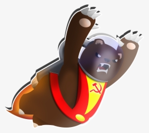 Communist Space Bear - Communist Bear Clipart