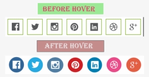 Add Beautiful Social Media Icons With Hover Effect - Dribbble