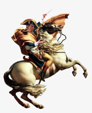 Personnapoleon On A Horse Pointing With A Stick - Napoleon Horse White Background