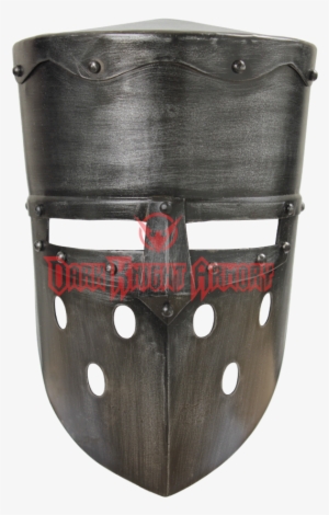 Dark Metal Finish - Crusader Helmet Png