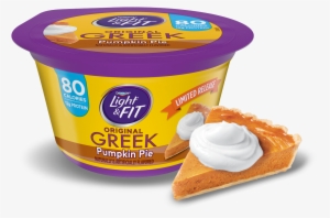 Pumpkin Pie Greek Nonfat Yogurt - Dannon Light & Fit Greek Nonfat Yogurt