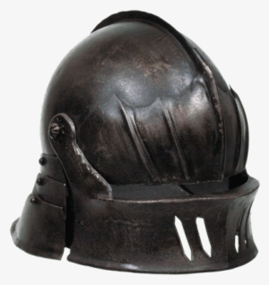 Gothic Sallet Helmet - Black Iron Sallet