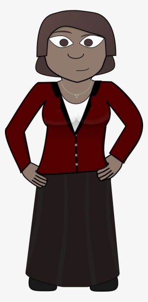 Confident, Business, Woman, African-american, Cartoon - African American Woman Cartoon Png