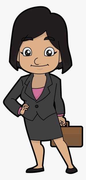 Clipart Person Business Woman - Businesswoman Cartoon