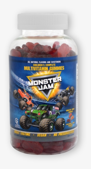 Monster Jam Multi-vitamin Gummies - Monster Jam Megalodon Trucks Car Auto Sticker Decal