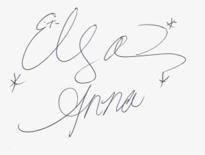 Svg Drawing Signatures - Anna And Elsa Signature