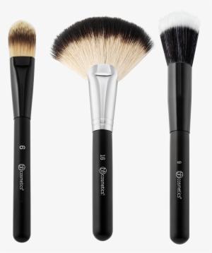 Blending Face Trio - Bh Cosmetics Blending Face Trio - 3 Piece Brush Set