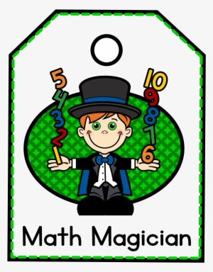 Math Magicians Tag Center Poster - Math Magician Clip Art