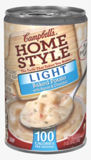 Light Baked Potato With Bacon & Cheddar - Campbell's Homestyle Chicken Noodle Soup