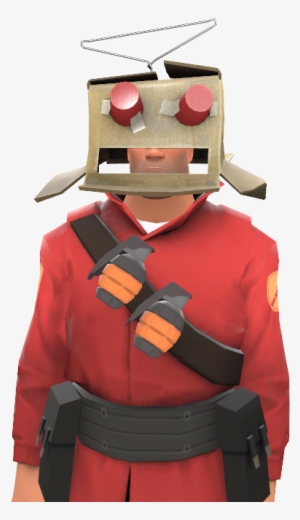 Cardboard Robot Head - Tf2 Soldier Robot Costume