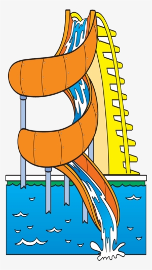 Vector Freeuse Park Clip Art Amusement Transprent - Water Slide Cartoon Png