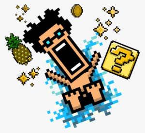 Stacks Image - 8 Bit Waterslide Png