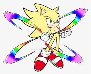 Quick Drawing Of Fleetway Sonic - Fleetway Sonic Fan Art Transparent PNG -  679x637 - Free Download on NicePNG