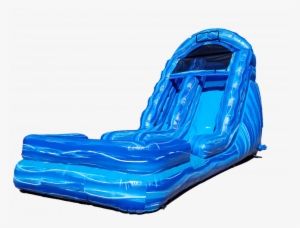 18ft Blue Marble Water Slide - House Of Bounce Canyon Lake