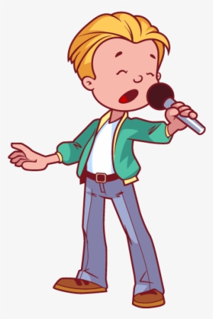 Image Microphone Cartoon Transprent Png Free Download - Singing Boy Cartoon