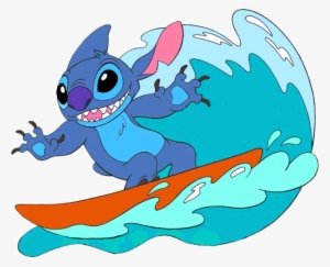Disney Clipart Story By Cooptroop6 - Stitch On Surfboard Png