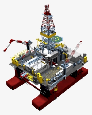 Semisubmersible Platforms In Oil & Gas Exploration - Offshore Platform Icon Png