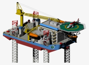 Gpmc Liftboats - Jack Up Rig Png