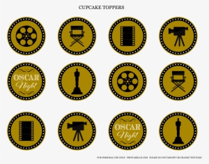 Com Wp Content Uploads 2015 02 Oscar Cupcake Toppers - Oscar Party Printables