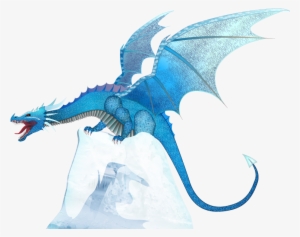 Cryodragon Ice Dragon On Iceberg - Graphic Design Dragon