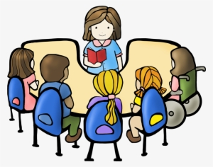 Reading Group Clipart - Student Clipart Transparent Background