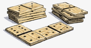 Belknap Hill Trading Post Giant Wood Dominoes Illustration - Wood