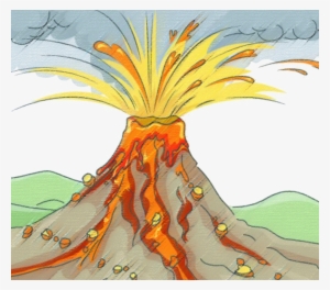 Volcano Volcanic Ash Xc9ruption Volcanique Drawing - Volcan En Erupcion Dibujo