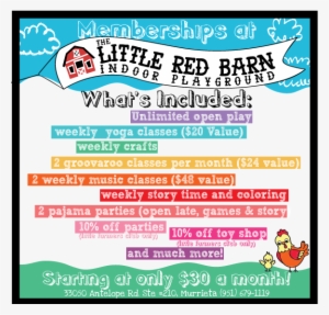 The Little Red Barn Indoor Playground Offers Music - Pet Cursos