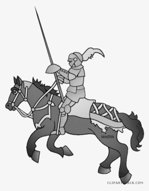 Knight On A Horse - Free Png Clip Art Horse Knight