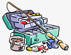 Fisherman Clipart Equipment - Fishing Pole And Tackle