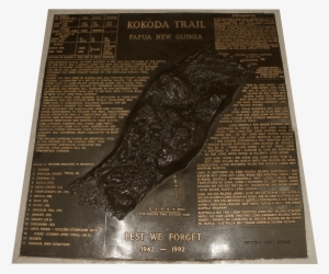 memorial to the kokoda campaign in - stele