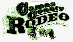 Camas County Rodeo 2015 On White - Graphic Design
