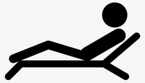 Man Lying On A Deck Chair Of A Spa Comments - Deckchair