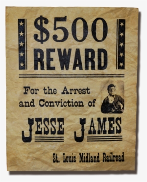 Jesse James Wanted Poster