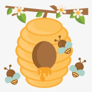 Graphic Library Download Bee Hive Clipart - Bee Hive Cute