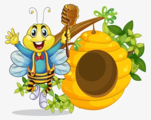 Bee Hive Clipart Pinterest - Beehive And Bee Cartoon
