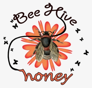 Beehive Honey Illustration - Vintage Bee Set Of 4 Temporary Tattoos (lasts 3 To