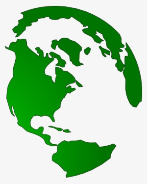 Globe Silhouette At Getdrawings - Green Earth Vector Png