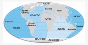 Along With The 7 Continents, There Are 4 Oceans - Seas And Oceans In Globe