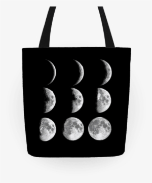 Moon Phases Tote Bag - It's Only A Phase Moon