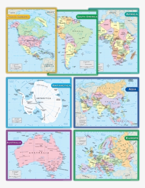 Tcr9899 Continents Charts Set Image - Teacher Created Resources Continents Set (9899)