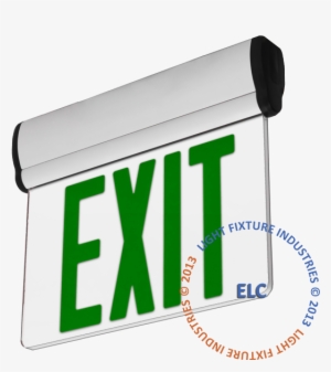 Ceiling Exit Sign