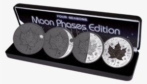 Maple Leaf "moon Phases" 4 Seasons Silver Coins Set - Four Seasons Maple Leaf 2018