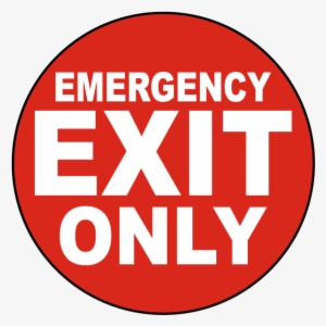 Emergency Exit Only Floor Sign - Fire Exit Do Not Obstruct Sign