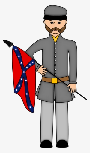 Civil War Clipart Confederacy - Civil War Soldier Png