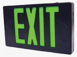 Westgate Led Universal Exit Signs - Led Exit Light (green Letters, Black Housing,)