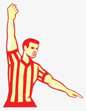 Referee Sport Whistle - Foul Hand Signal