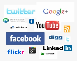 Social Network Icon Collage - Web 2.0 Social Media