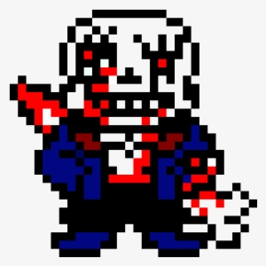 I Tried To Fixed Sans Overworld Sprite And Made It - Undertale Sans Pixel  Art Transparent PNG - 520x720 - Free Download on NicePNG