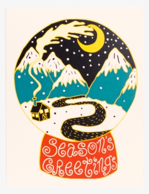 Seasons Greetings Globe Greeting Cards - Season